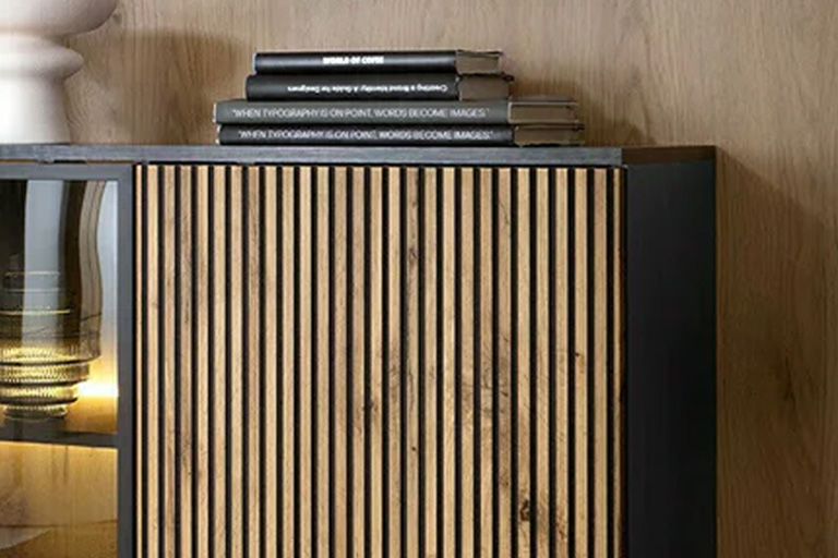 Facader med riller eller rillede lameller