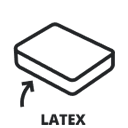 Madras med latexfyld