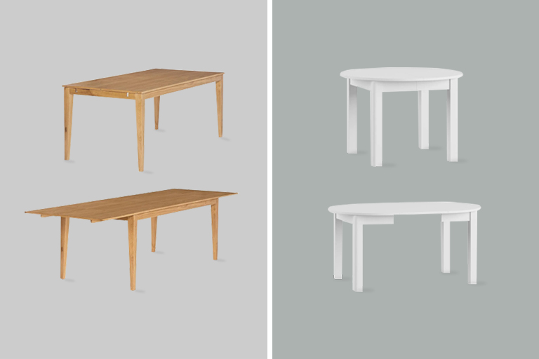 Bord med ekstra udtræk